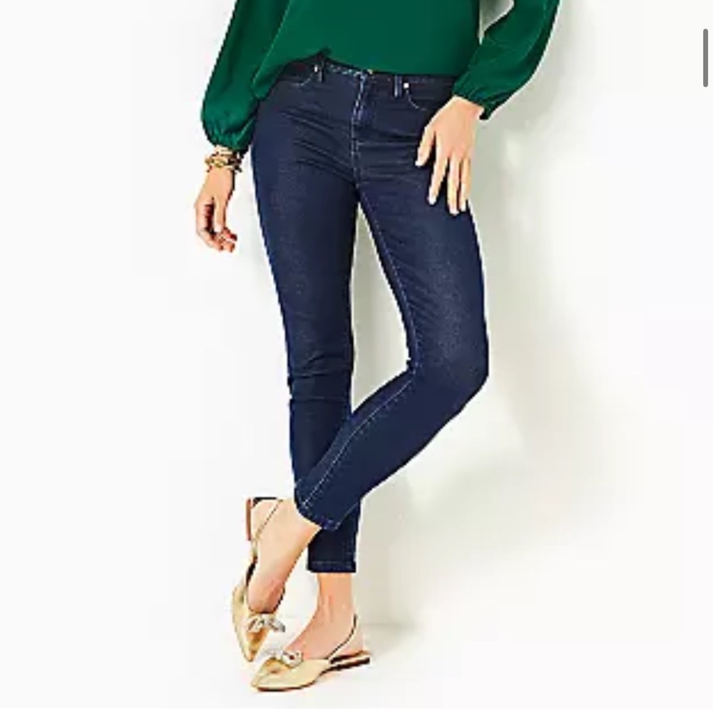 Lilly Pulitzer Dark Blue Skinny Jeans